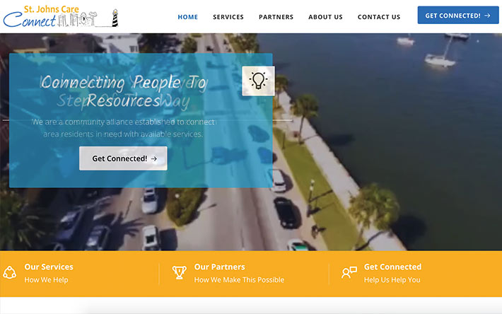 Jacksonville Web Design Case Study on St. Johns Care Connect